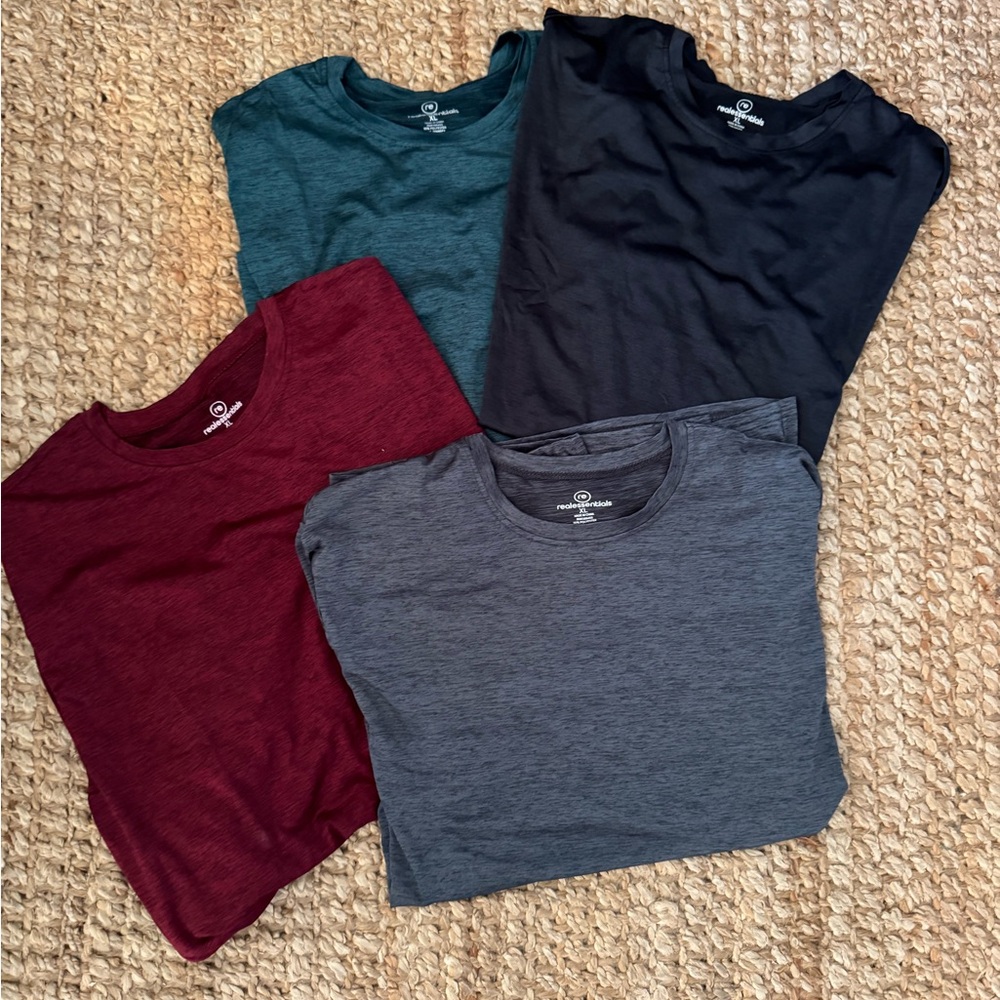NEW DRY-FIT UV MOISTURE UPF 50+ SPF SUN PROTECTIVE LONG SLEEVE SHIRT BUNDLE OF 4